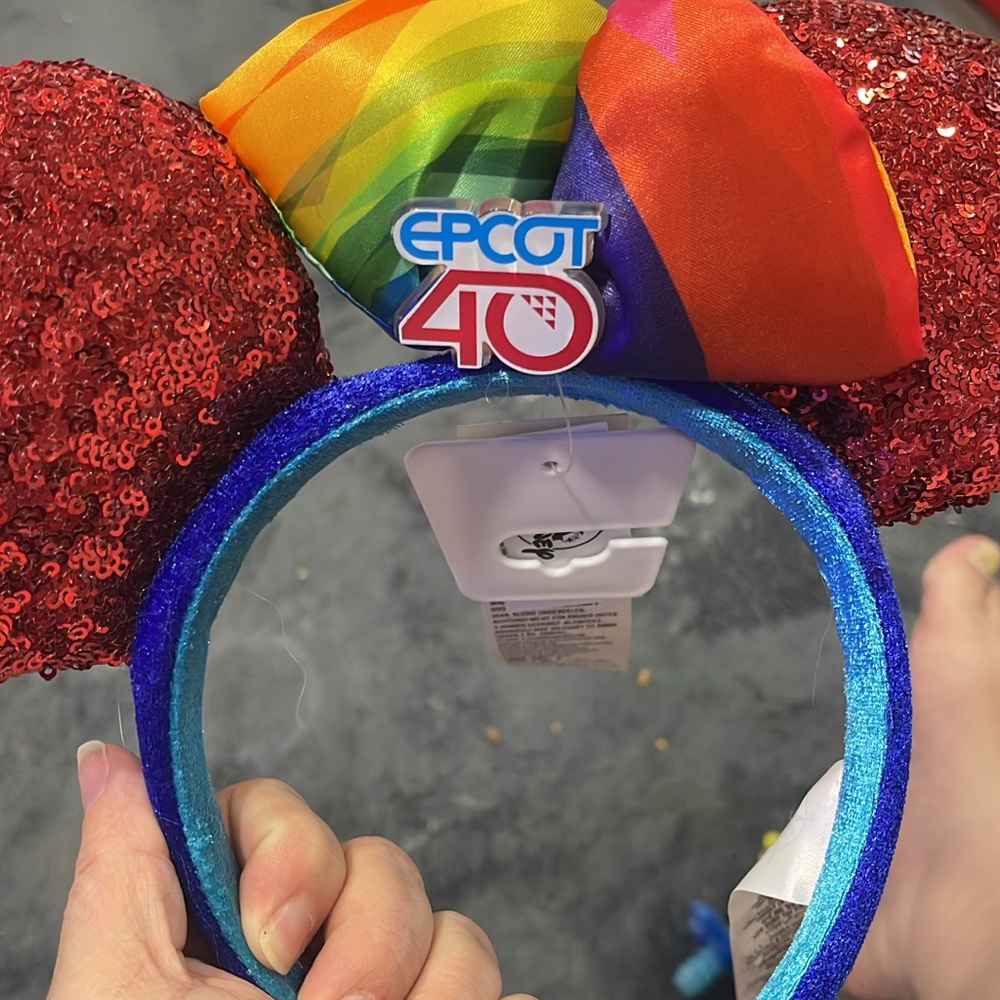 Disney Blue and Red Sequin Ears